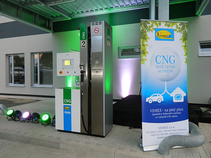 CNG stanice v Auto Podbabská